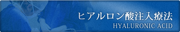 ヒアルロン酸注入療法